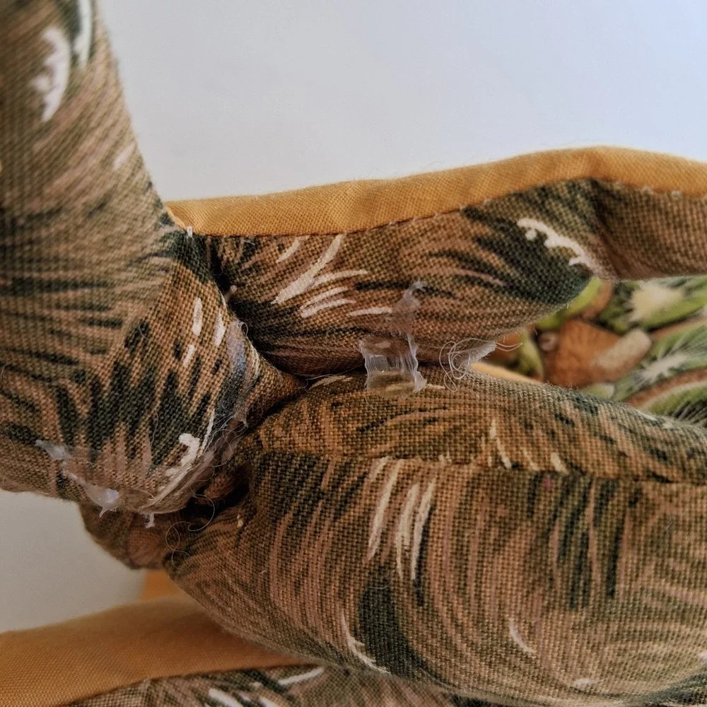 Vintage Fantail Crafts NZ Kiwi Bird Fabric Plush with Birth Certificate